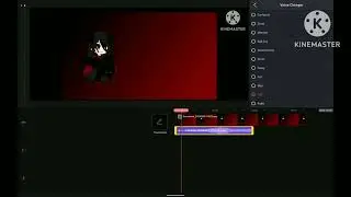 I used voice changer in kinemaster with my voice