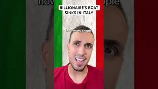 Billionaire’s Boat Sinks In Italy