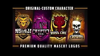 I can design mascot and gaming logo for twitch esports team
