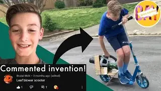 How To Make a Leaf Blower Powered Scooter || “Electric Scooter” Build