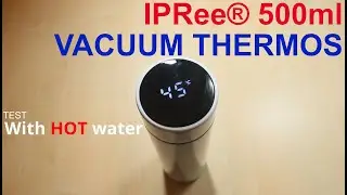 IPRee® 0.5L Vacuum Thermos LCD Disp. Water Stainless Steel Double Wall Insulated Cup  from Banggood