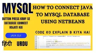 how to connect java to mysql database using netbeans