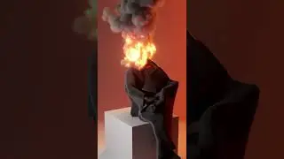 Fire Head animation cinema4D and octane 