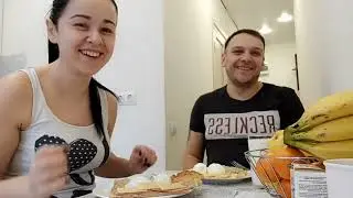 Саша приготовил 🍽такое...💓 Завтракаем и пьём таблетки 😯