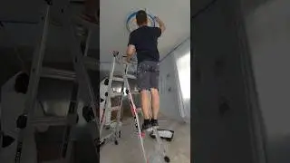 Before and after a well needed ceiling paint 