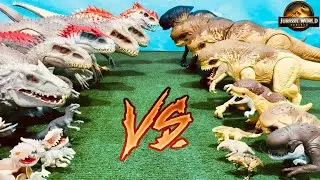 DISTORTUS REX VS INDOMINUS REX!! BATALLA ÉPICA!! SÚPER EJÉRCITOS!!