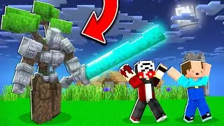 Balon Kafa İle NEDEN Ağaç Canavarı Bulduk ? - Minecraft
