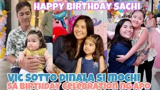 VIC SOTTO DUMALO SA BIRTHDAY CELEBRATION NG KANYANG APO NA SI SACHI KASAMA ANG KANYANG MGA ANAK
