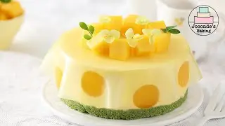 Fresh and creamy mango cheesecake