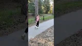 Делаю колесо в парке! Гимнастика для детей (Лизин мир!) 