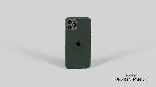 iPhone 11 Pro Max Midnight Green 3D model by DESIGN PANDIT I 360° view