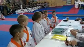 Аттестационный экзамен 24.04.2016 г. по каратэ в клубе Тигренок ч 6