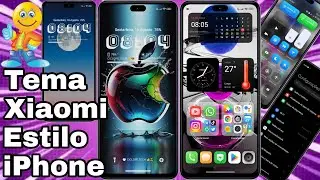 Super Lindo Tema Xiaomi Estilo iPhone Ícones e Central de Controle HyperOs igual iOS @CiclopeTech