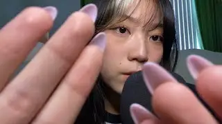 asmr scratching you | hand movements with mouth sounds