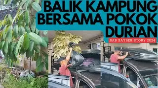 Balik kampung bersama pokok durian #raya #durian #roofbox