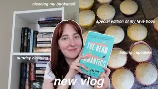 sunday cleaning, special book, cleaning my bookshelf & baking cupcakes