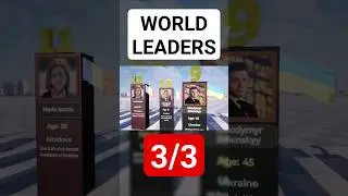 From Oldest to Youngest (17 to 1) #World #leader #youngest #oldest #data #comparison