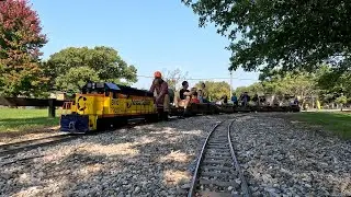 POV: Chesapeake and Allegheny Live Steamers Miniqture Train - Riding on the Pilot || TSMGL