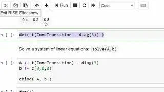 Markov chains with R - Deriving the steady state equilibrium vector with linear algebra functions.