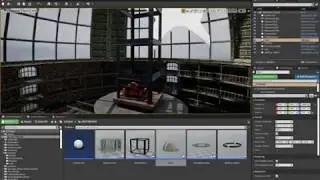 Hierarchical Instance Static Mesh Building in UE4 with Blueprints - Library Scene-CGBoostCHallenge