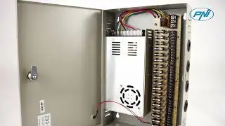 Sursa alimentare CCTV PNI STC30A in cutie metalica 12V 30A 18 iesiri de 1A RO