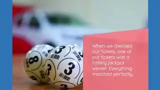 Our lottery story