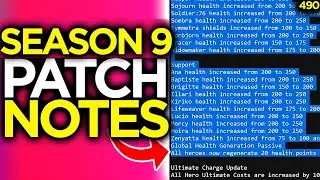Official Season 9 Patch Notes LEAKED! Overwatch 2