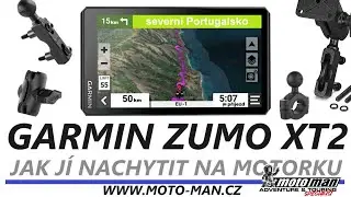 Garmin XT2 jak připevnit navigaci na motorku