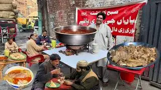 MOST INSANE Dawn Market Siri Paye 😱 | 1$ Street Workers’ Favorite Breakfast - Pakistani Street Food