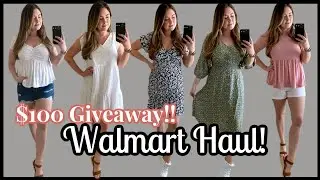 Walmart Spring Try On Haul + $100 GIVEAWAY!! Everything is under $20! | #walmartfashion