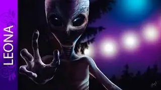 LEONA: Speed Paintings - Пришелец / Extraterrestrial (Adobe Photoshop cs6)