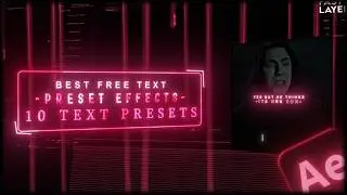 10 Free Text Effect Presets 🔥 | After Effects Project File | Free Pack 🤍
