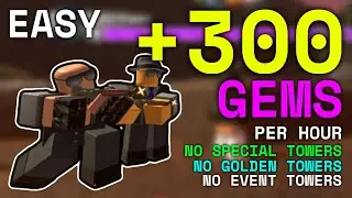 UPDATED NEW FAST GEM SOLO STRAT WITH NEW CROOK BOSS - Tower Defense Simulator (ROBLOX)