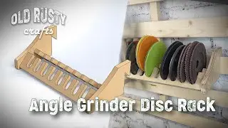 French Cleat. Angle Grinder Disc Rack. ( Tool Storage Wall French Cleat DIY)
