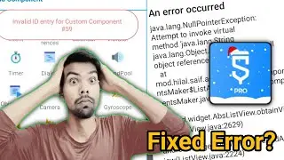 How To Fix SketchWare Pro Custom Components Error|Full Details|हिन्दी|AndroidBulb