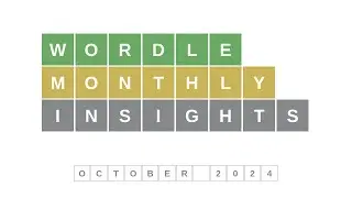 Wordle bot monthly insights for October 2024