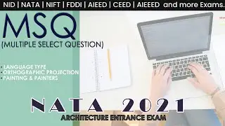 IMPORTANT MSQ OF LANGUAGE TYPE, ORTHOGRAPHIC PROJECTIONS,PAINTING&PAINTERS |NATA 2021| MOCK TEST|TRB