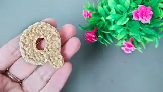 Crochet Letter Q easy for beginners Merajut Huruf Q untuk Pemula