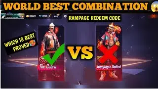 Rampage Bundle Combination free fire | Cobra bundle Vs Rampage United bundle  Bundle free fire