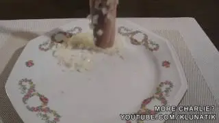 Eating a herring with charlie the Venus flytrap