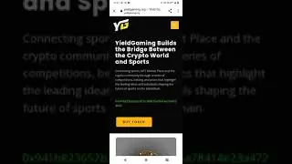 Yield Gaming New token october 2021 Total suply 50'000