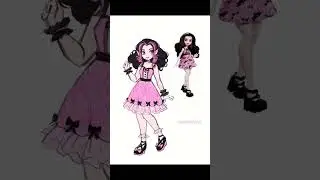 Draculaura rediseño | Timelapse comentado #shorts #art #monsterhigh