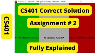 CS401 Assignment no 2 || 💯 Correct Solution💯|| 