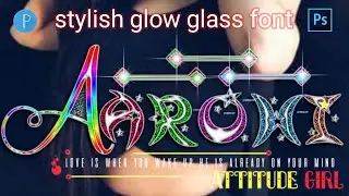 Glass font editing how to make stylish glass font name editing in Pixellab PS touch