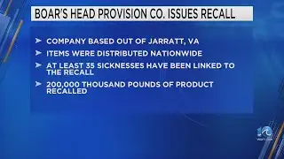 Virginia based Boar's Head issues recall on multiple products due to possible listeria contamination