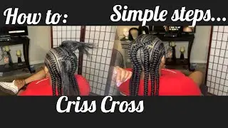 How to:Criss Cross stitch braids//simple steps