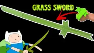 how to make easy retractable grass sword from adventure time