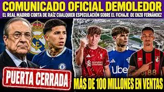 💥REAL MADRID RULES OUT SIGNING ENZO FERNANDEZ | RECORD SALES FROM THE YOUTH ACADEMY