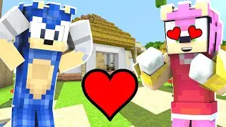 Minecraft Sonic The Hedgehog 2 - Amy Rose Falls In Love With Sonic! [8]