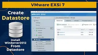 Cara membuat Datastore di VM EXSi 7